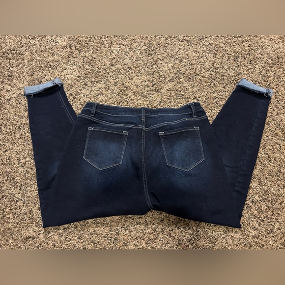 KanCan Signature Skinny Ankle Jeans - Dark Wash - Stretchy - Size 34 (16/18) - Picture 5 of 8